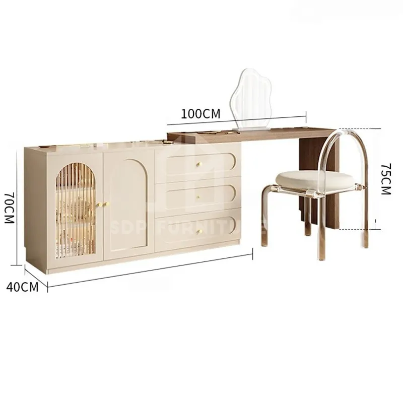 Bàn Trang Điểm Kết Hợp Bàn Làm Việc Tiện Lợi Hiện Đại 4 Bàn Trang Điểm Kết Hợp Bàn Làm Việc Tiện Lợi Hiện Đại 4