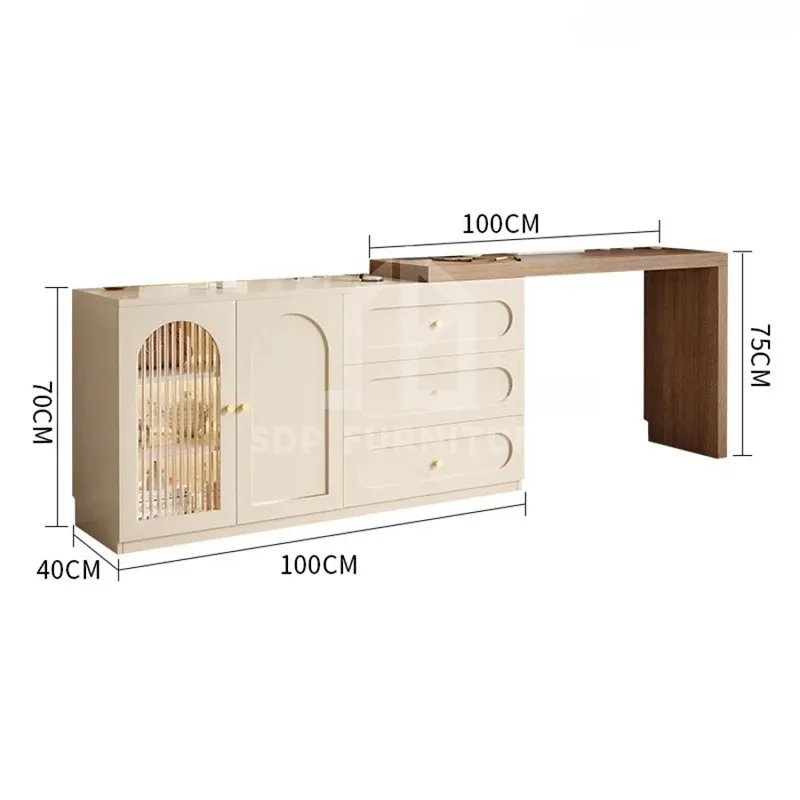 Bàn Trang Điểm Kết Hợp Bàn Làm Việc Tiện Lợi Hiện Đại 5