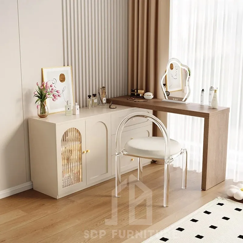Bàn Trang Điểm Kết Hợp Bàn Làm Việc Tiện Lợi Hiện Đại 9 Bàn Trang Điểm Kết Hợp Bàn Làm Việc Tiện Lợi Hiện Đại 9