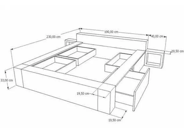 bản vẽ chi tiết giường ngủ 5