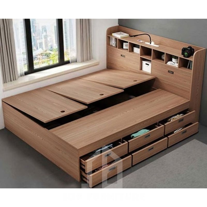 giường gỗ công nghiệp 16