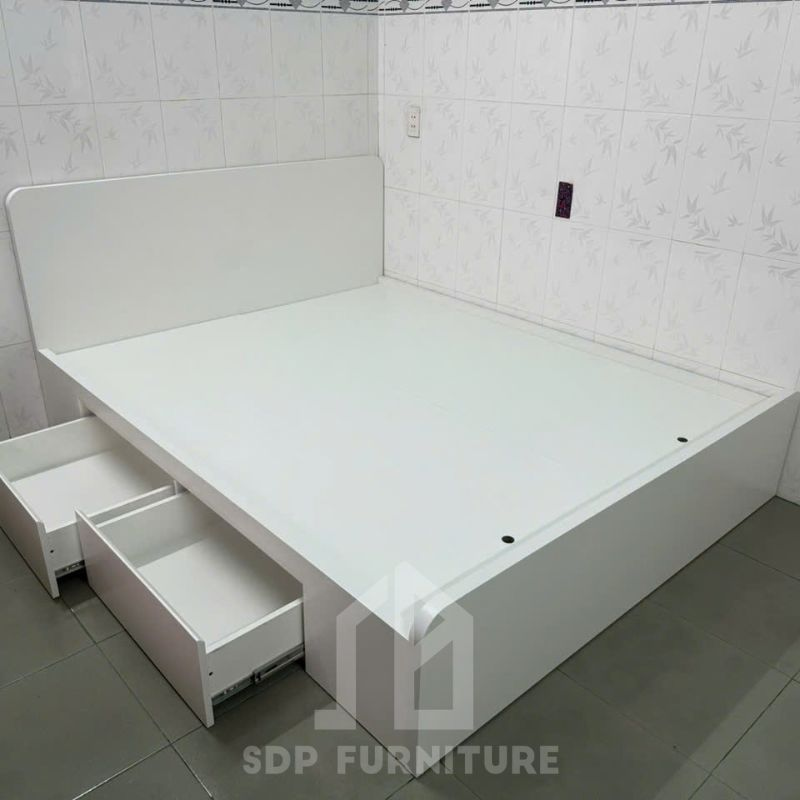 giường gỗ công nghiệp