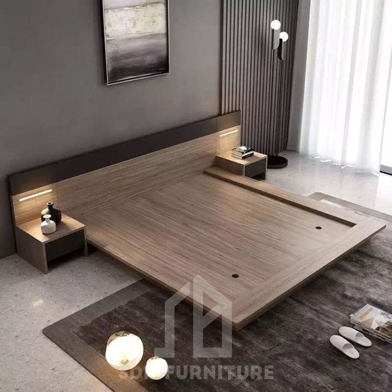 giường gỗ công nghiệp 1