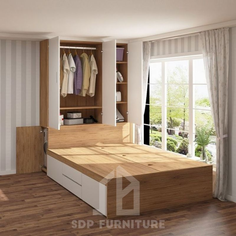giường gỗ công nghiệp 8