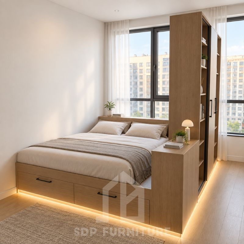 giường gỗ công nghiệp 9
