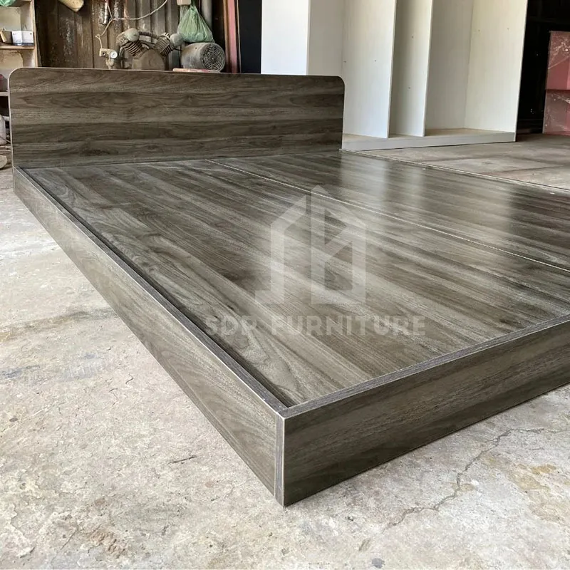 Giường Ngủ Bệt Giá Rẻ Gỗ Công Nghiệp Màu Xanh Rêu 7