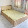 Giường Ngủ Gỗ Công Nghiệp MDF Màu Vàng Đầu Nệm Êm Cùng 2 Hộc Chứa Đồ Tiện Lợi 1