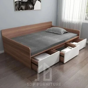 Giường Ngủ Gỗ Công Nghiệp Thiết Kế Ngăn Kéo Thông Minh 4