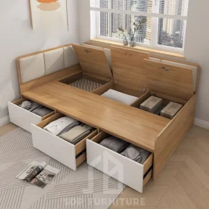 Giường Ngủ Gỗ Công Nghiệp Thông Minh Hiện Đại Giá Tốt 3