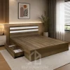 Giường Ngủ Hiện Đại Gỗ MDF Kèm 2 Hộc Tiện Lợi Giá Rẻ