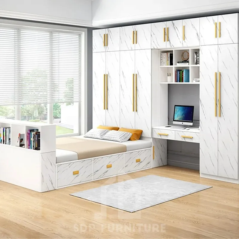 Giường Ngủ Kết Hợp Tủ Quần Áo Thông Minh Đẹp Tiện Lợi 1