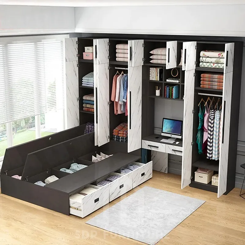 Giường Ngủ Kết Hợp Tủ Quần Áo Thông Minh Đẹp Tiện Lợi 4