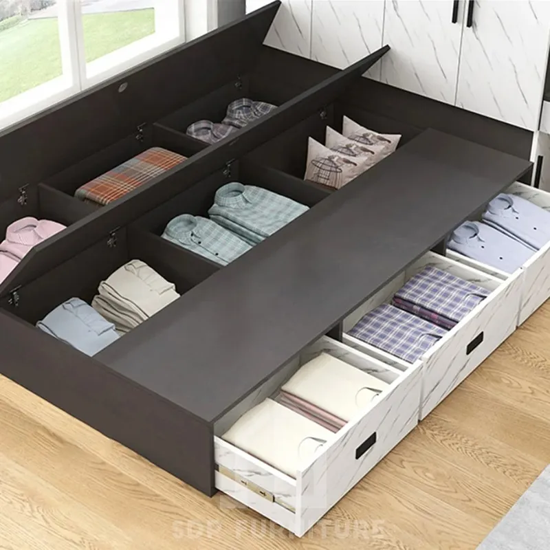 Giường Ngủ Kết Hợp Tủ Quần Áo Thông Minh Đẹp Tiện Lợi 5 Giường Ngủ Kết Hợp Tủ Quần Áo Thông Minh Đẹp Tiện Lợi 5