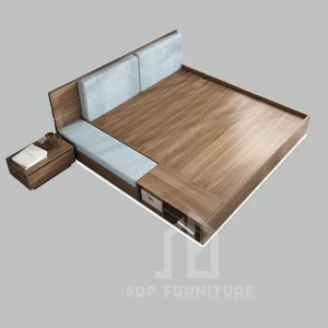 Giường Ngủ Thông Minh Gỗ Công Nghiệp MDF Màu Nâu Giá Rẻ 2