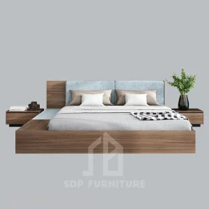 Giường Ngủ Thông Minh Gỗ Công Nghiệp MDF Màu Nâu Giá Rẻ 4