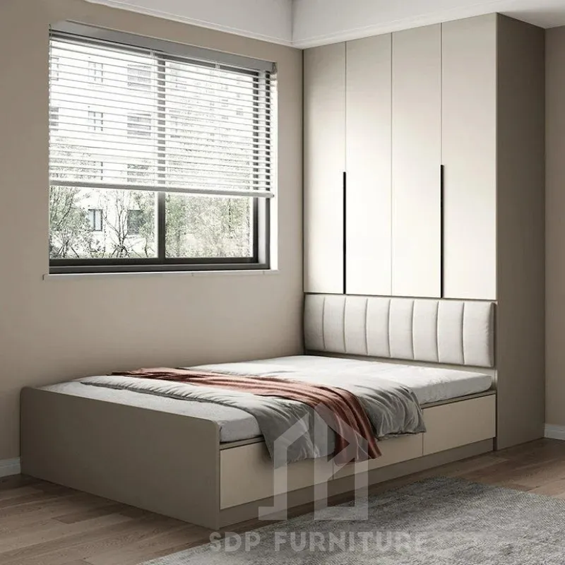 Giường Ngủ Thông Minh Gỗ MDF Sang Trọng Hiện Đại 2