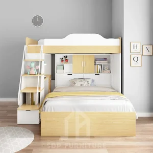 Giường tầng bàn học góc nhỏ thông minh 3