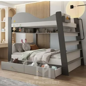 Giường tầng Cá Heo bo cong hiện đại 1