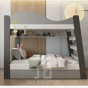 Giường tầng Cá Heo bo cong hiện đại