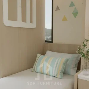 Giường tầng cho trẻ em kiểu dáng hiện đại bố trí ngăn hợp lý 2