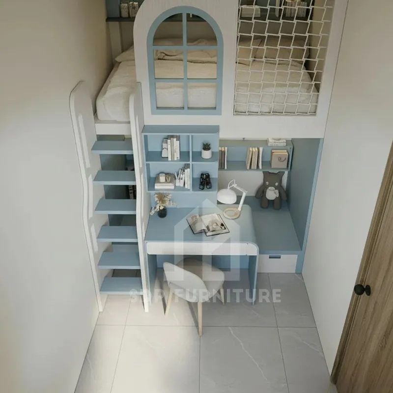 Giường tầng tích hợp bàn học tiện lợi khung chắc chắn giá tốt 1