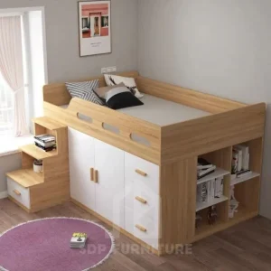 giường tầng trẻ em kết hợp tủ quần áo hiện đại gt04 2