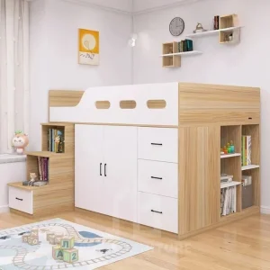 giường tầng trẻ em kết hợp tủ quần áo hiện đại gt04 3