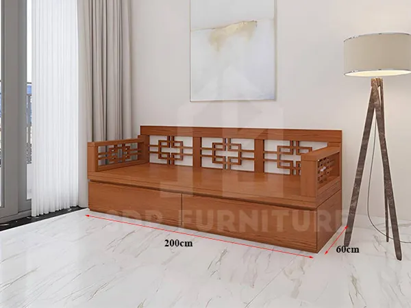 Kích thước sofa giường gỗ gấp thông minh cho không gian sống hạn chế Kích thước ghế sofa giường gỗ gấp đa năng