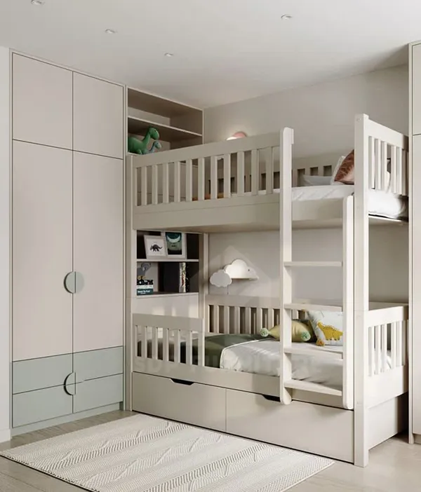 Lựa chọn kích thước giường tầng cần chú ý đến chiều cao trần nhà tại vị trí đặt giường Kích thước giường tầng 1