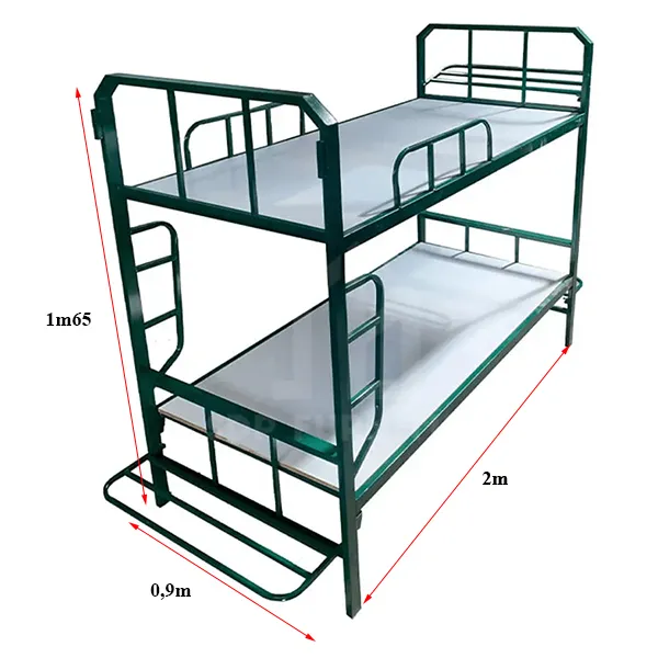 Kích thước giường tầng quân đội đơn giản cho các chiến sĩ Kích cỡ giường tầng quân đội