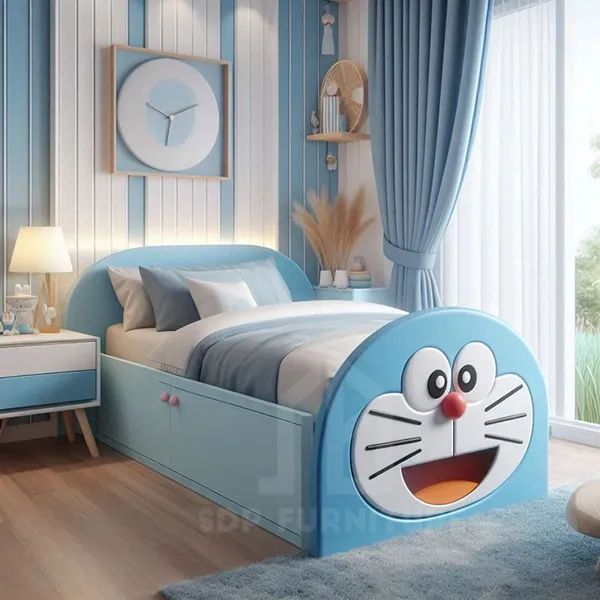 Giường doremon kết hợp hộc kéo tiện lợi để đựng đồ Giường doremon 4