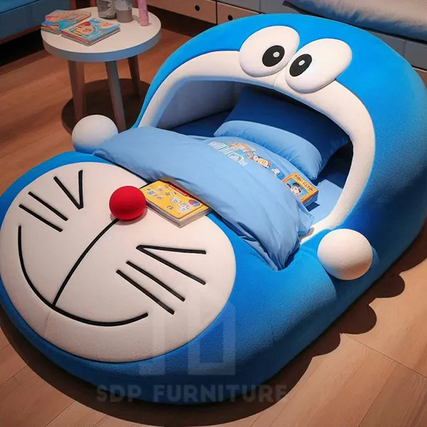Mẫu giường Doraemon phong cách độc đáo nhưng vẫn giữ được nét ngộ nghĩnh Giuong ngu doraemon 1