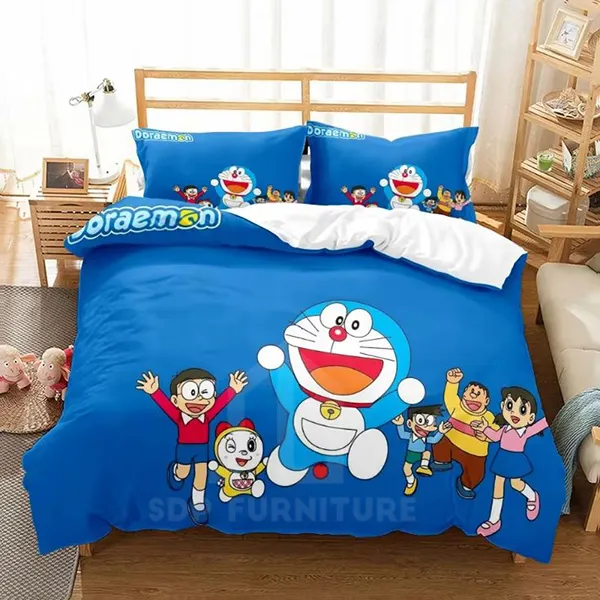 Giường doremon thiết kế đơn giản đáng yêu cho phòng ngủ của bé Giường doremon 6