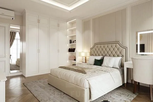 Thiết kế mẫu giường gỗ 2mx2m2 đẹp phong cách tân cổ điển cho không gian nghỉ ngơi mẫu giường gỗ 2mx2m2 đẹp 1