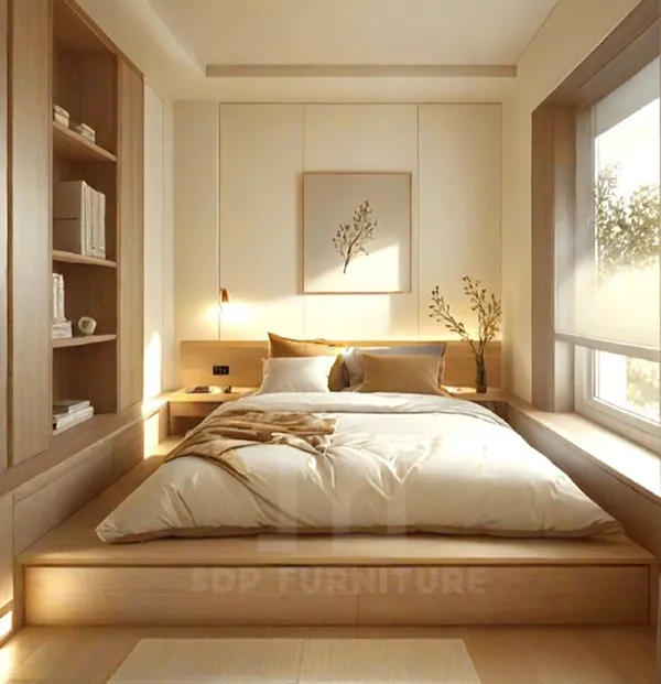 Lưu ý đến kích thước phòng ngủ để lựa chọn giường phù hợp Giường không gầm 11