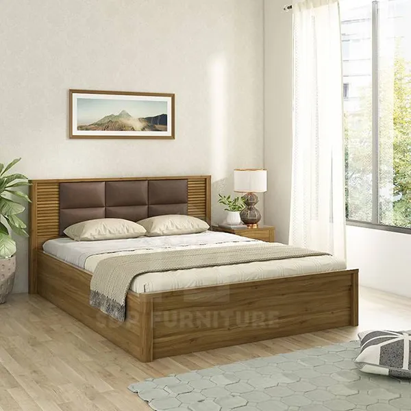 Giường không gầm làm bằng chất liệu gỗ tự nhiên cứng cáp Giường không gầm 15