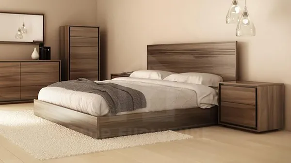 Giường cỡ king thiết kế tối giản, phù hợp với không gian hiện đại giường king size là gì