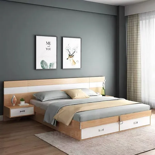 Giường size king thiết kế thông minh tích hợp ngăn kéo đa năng lưu trữ giường king size 11