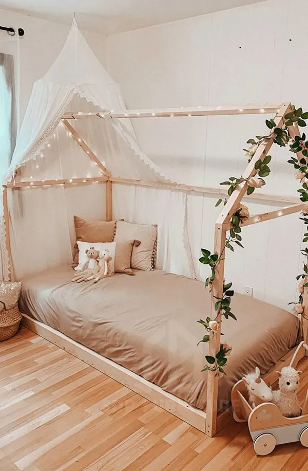 Mẫu giường đơn hình ngôi nhà thiết kế đơn giản cho bé giường ngủ hình ngôi nhà cho bé 9