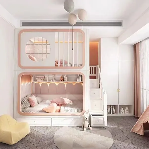 Chất liệu giường ngôi nhà an toàn, bền bì đảm bảo an toàn cho bé giường ngủ hình ngôi nhà cho bé 3