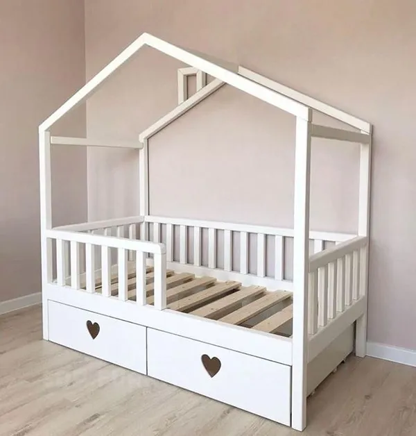Kích thước và kiểu dáng giường ngôi nhà phù hợp với không gian giường ngủ hình ngôi nhà cho bé 5