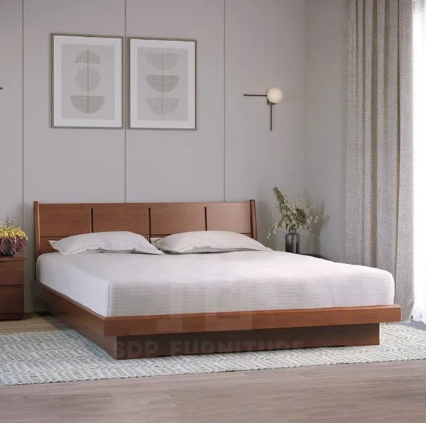 Giường queen với thiết kế đơn giản, sang trọng giường queen size 11
