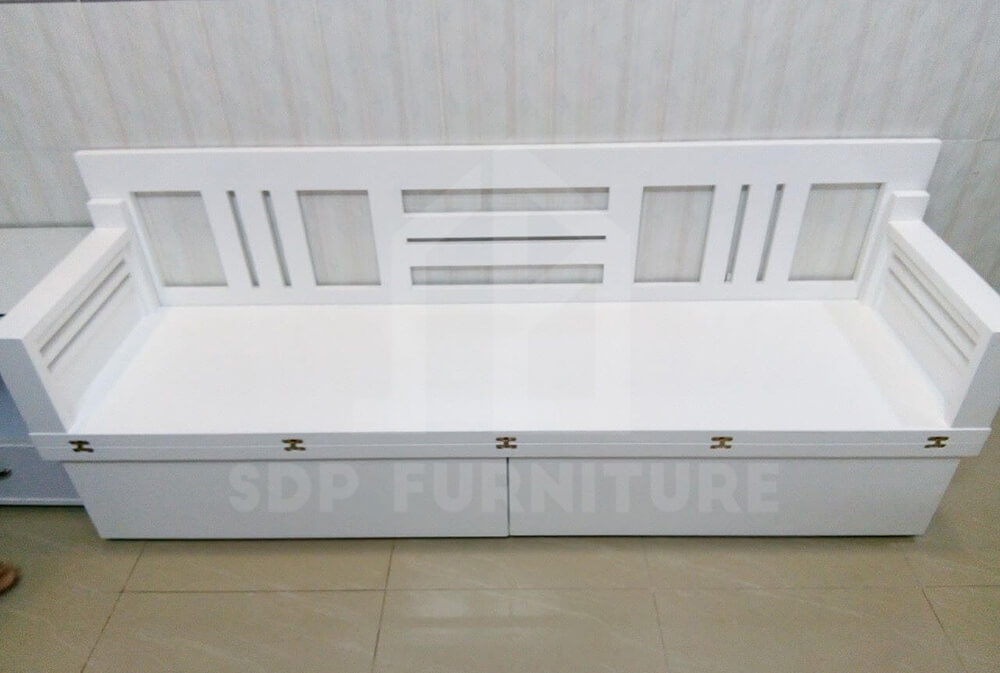 Sofa giường gỗ thông minh tại SDP Home vừa dễ dàng vệ sinh, vừa sang trọng lịch lãm, tuổi thọ lên đến 30 năm