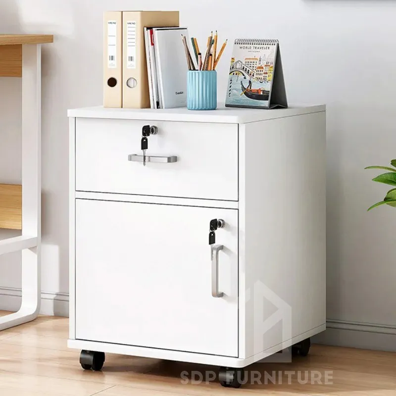Tủ Đầu Giường Gỗ Ép Gắn Bánh Xe Đa Dạng Mẫu Mã 6
