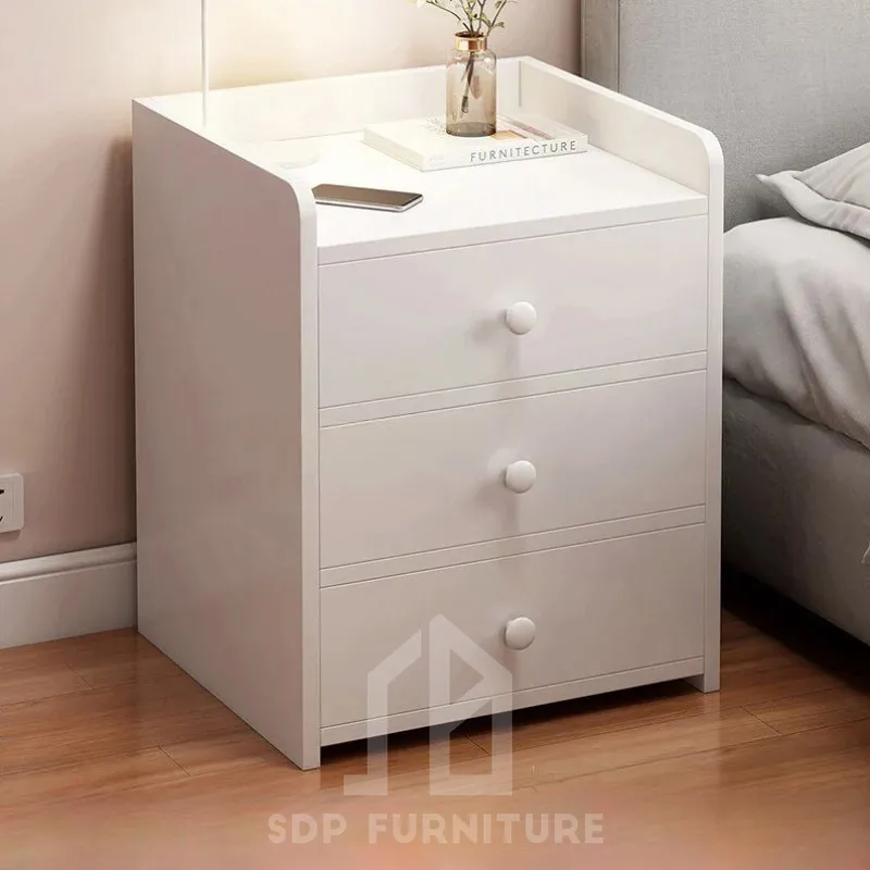 Tủ Đầu Giường Gỗ MDF Có Khóa An Toàn Mẫu Đẹp 1
