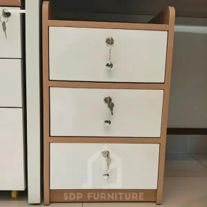 Tủ Đầu Giường Gỗ MDF Có Khóa An Toàn Mẫu Đẹp 5