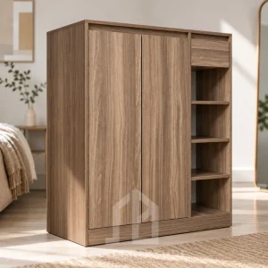 Tủ Giày Gỗ MDF Màu Nâu Đẹp Tiện Lợi Giá Rẻ 20