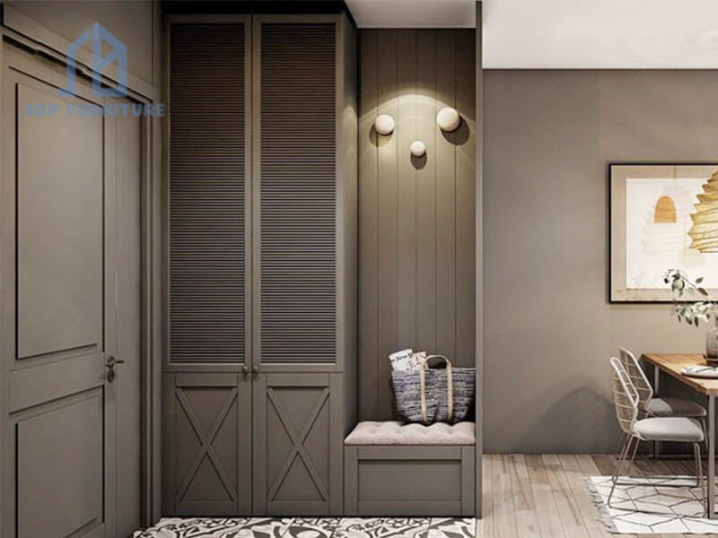 Tủ giày kịch trần thiết kế phong cách cổ điển Tủ giày kịch trần 31