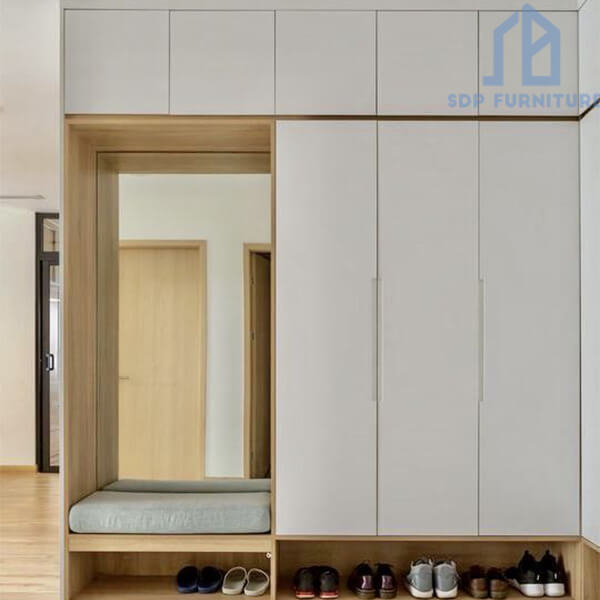 Tủ đựng giày sát trần có ngăn hở để giày dép tiện lợi Tủ giày kịch trần 34