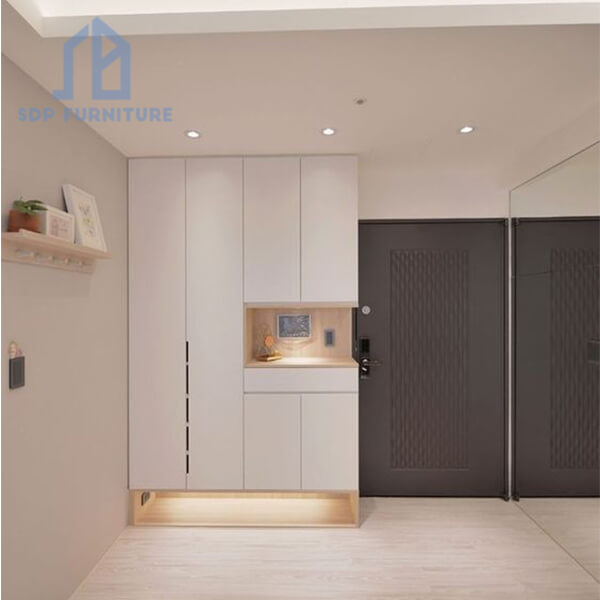 Mẫu tủ giày dép cao đụng trần cho chung cư Tủ giày kịch trần 27